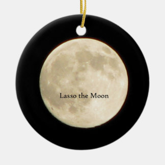 Ornement Rond En Céramique Lasso l'ornement de lune
