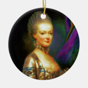 Ornement Rond En Céramique Le baroque français de dauphin