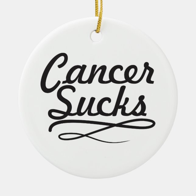 Ornement Rond En Céramique Le Cancer suce (Devant)