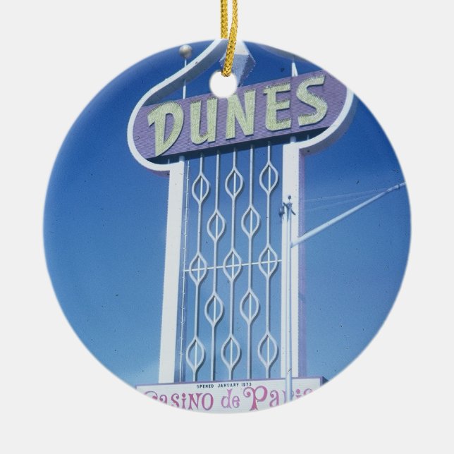 Ornement Rond En Céramique Le Dunes Hotel Las Vegas (Devant)