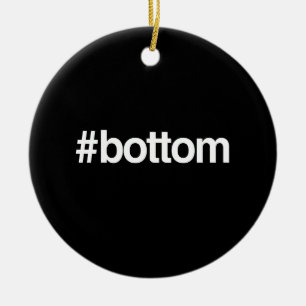 ORNEMENT ROND EN CÉRAMIQUE LE FOND DE HASHTAG