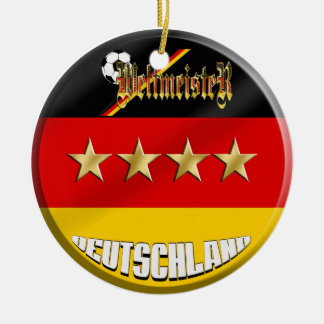 Ornement Rond En Céramique Le football de l'Allemagne