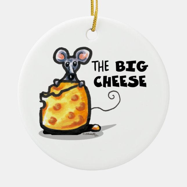 Ornement Rond En Céramique Le Grand Fromage (Devant)