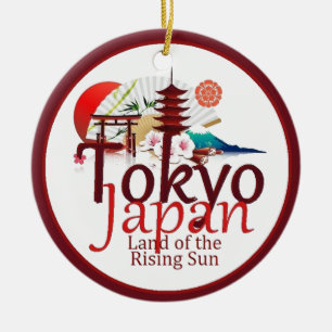 ORNEMENT ROND EN CÉRAMIQUE LE JAPON