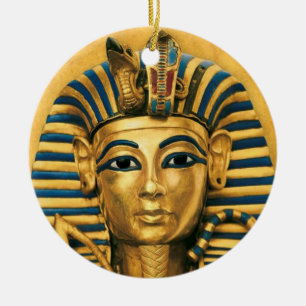 Ornement Rond En Céramique Le Roi Tut Ornament