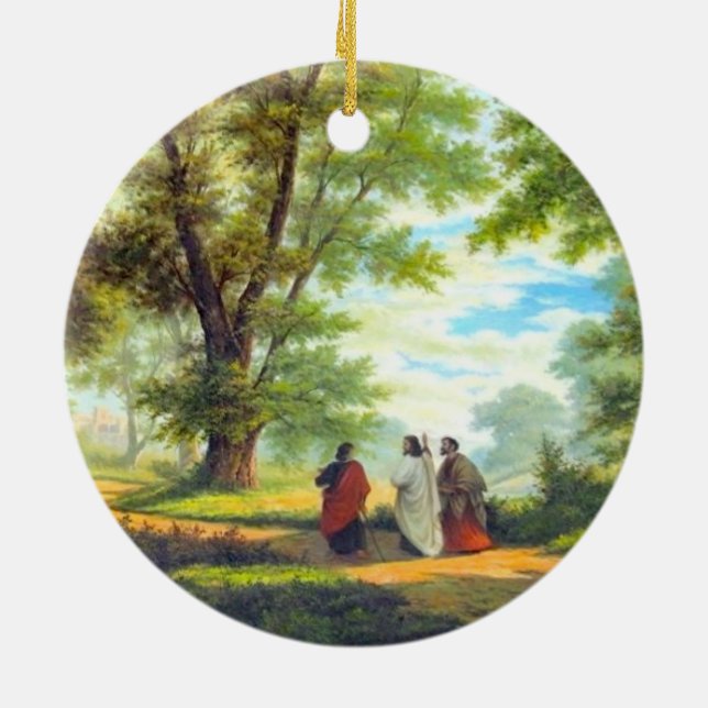 Ornement Rond En Céramique Les cadeaux Emmaus (Dos)