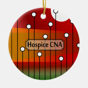 Ornement Rond En Céramique L'hospice PEUT assistant de soins
