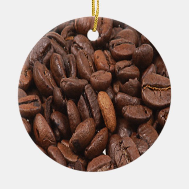 Ornement Rond En Céramique L'ornement du café (Devant)
