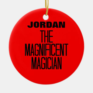 Ornement Rond En Céramique Magnifique Magicien
