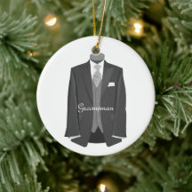 Mariage Tuxedo Groomsman Orament