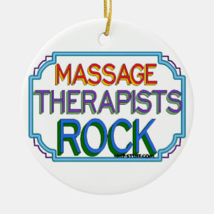 Ornement Rond En Céramique Massages Thérapistes Rock
