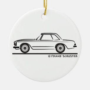 Ornement Rond En Céramique Mercedes SL Pagoda Hardtop