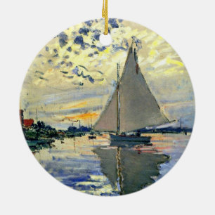 Ornement Rond En Céramique Monet - Le Petit-Gennevilliers