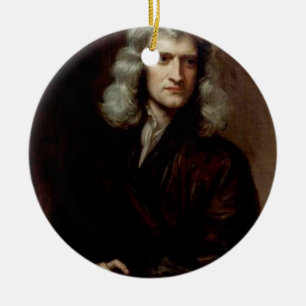 Ornement Rond En Céramique monsieur Isaac Newton