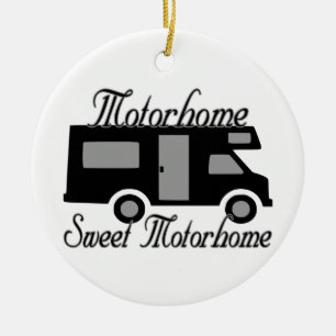 Ornement Rond En Céramique Motorhome Motorhome doux rv