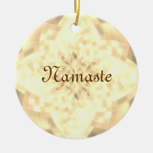Ornement Rond En Céramique Namaste