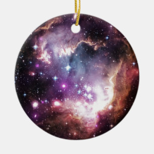 Ornement Rond En Céramique Nebula