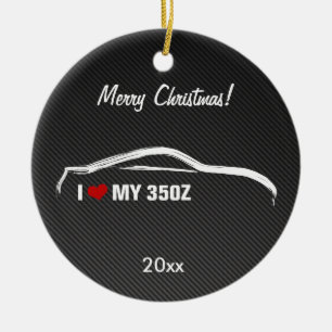 Ornement Rond En Céramique Nissan 350Z - J'aime mon 350Z