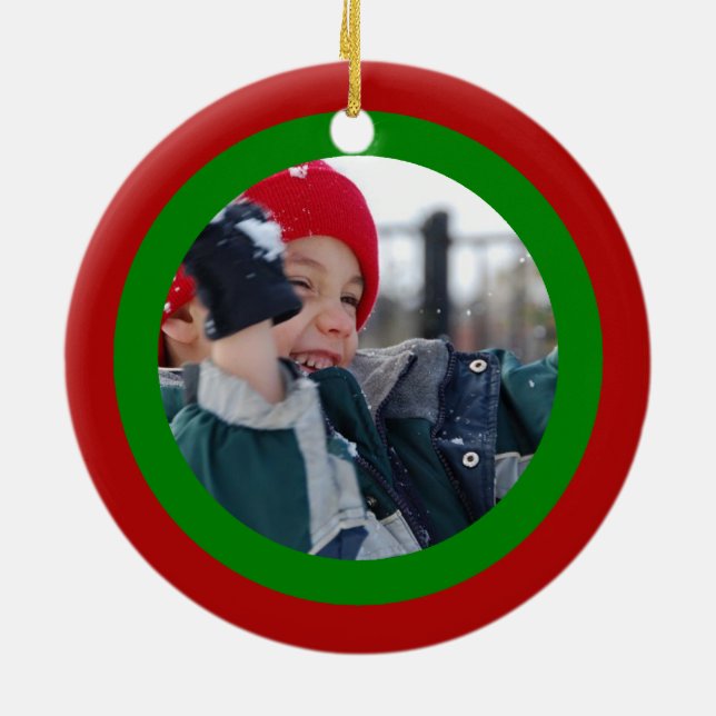 Ornement Rond En Céramique Noël de Scribbleprint (Dos)