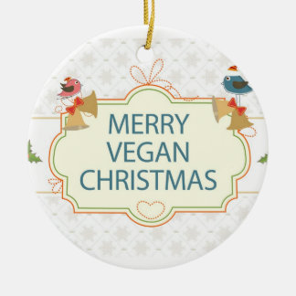 Ornement Rond En Céramique Noël végétal