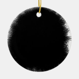 Ornement Rond En Céramique noir fumant