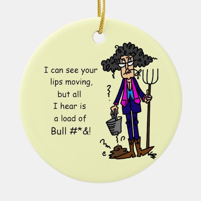 Ornement Rond En Céramique Nombre de BS (Devant)