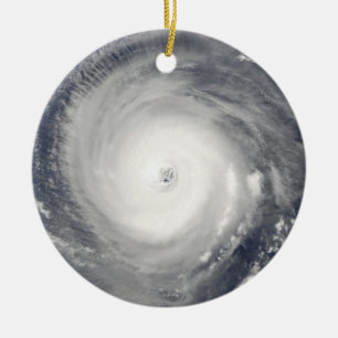 Ornement Rond En Céramique Oeil de l'ouragan