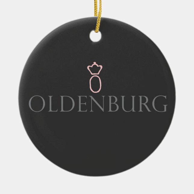 Ornement Rond En Céramique Oldenbourg (Devant)