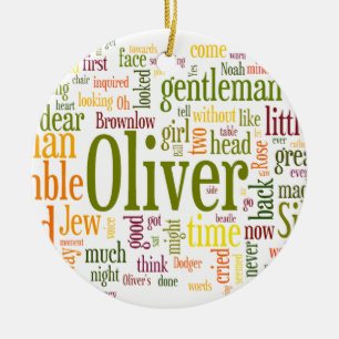 Ornement Rond En Céramique Oliver Twist
