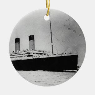 Ornement Rond En Céramique Paquebot RMS Titanic de revêtement de passager