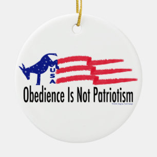 Ornement Rond En Céramique Patriotisme d'obéissance