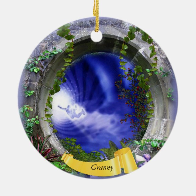 Ornement Rond En Céramique Penser à toi (Dos)