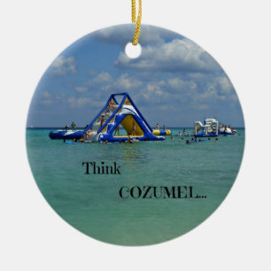 Ornement Rond En Céramique Pensez Cozumel !