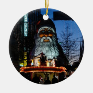 Ornement Rond En Céramique Père Noël mauvais - Hambourg Allemagne