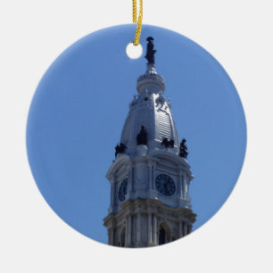 Ornement Rond En Céramique Philadelphie