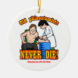 Ornement Rond En Céramique Phlebotomists