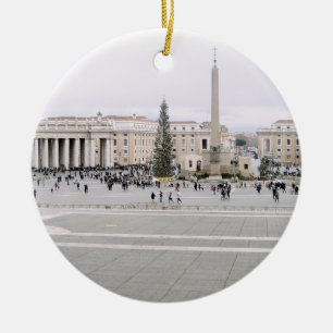 Ornement Rond En Céramique Piazza San Pietro