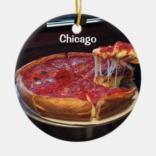 Ornement Rond En Céramique Plat profond de style Chicago