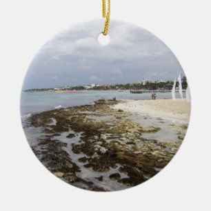 Ornement Rond En Céramique Playa del Carmen, Quintana Roo Mexique