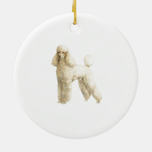 Ornement Rond En Céramique Poodle — Clip de chiot