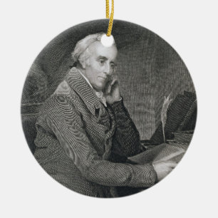 Ornement Rond En Céramique Précipitation de Benjamin, gravée par Richard W.