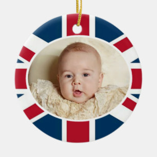 Ornement Rond En Céramique Prince George - William et Kate