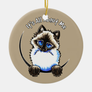 Ornement Rond En Céramique Ragdoll Ragamuffin Tout Sur Moi