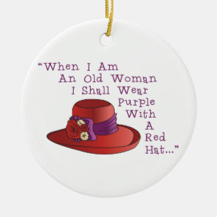 Ornement Rond En Céramique Red Hat