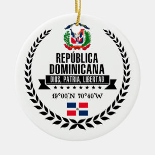 Ornement Rond En Céramique République dominicaine