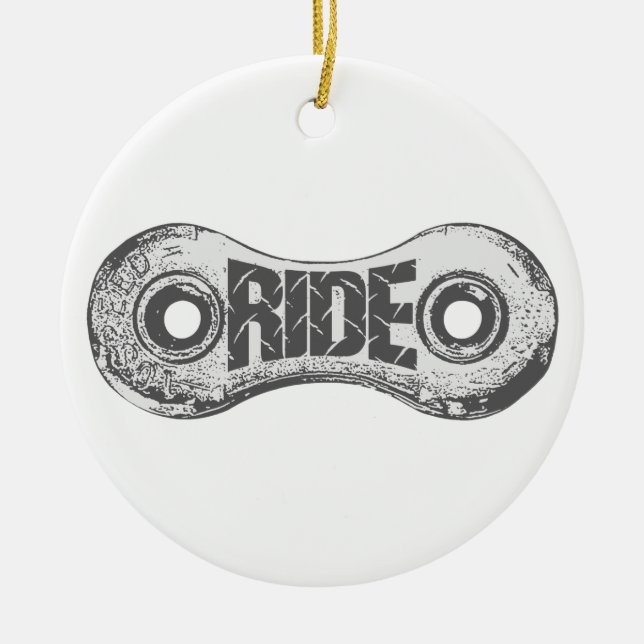 Ornement Rond En Céramique Ride (Devant)