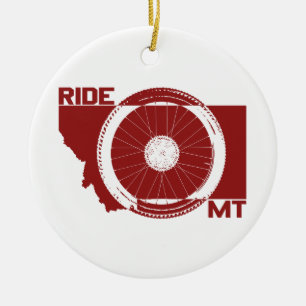 Ornement Rond En Céramique Ride Montana