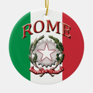 Ornement Rond En Céramique Rome Italie