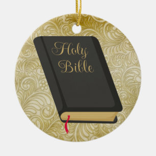Ornement Rond En Céramique Sainte Bible - SRF