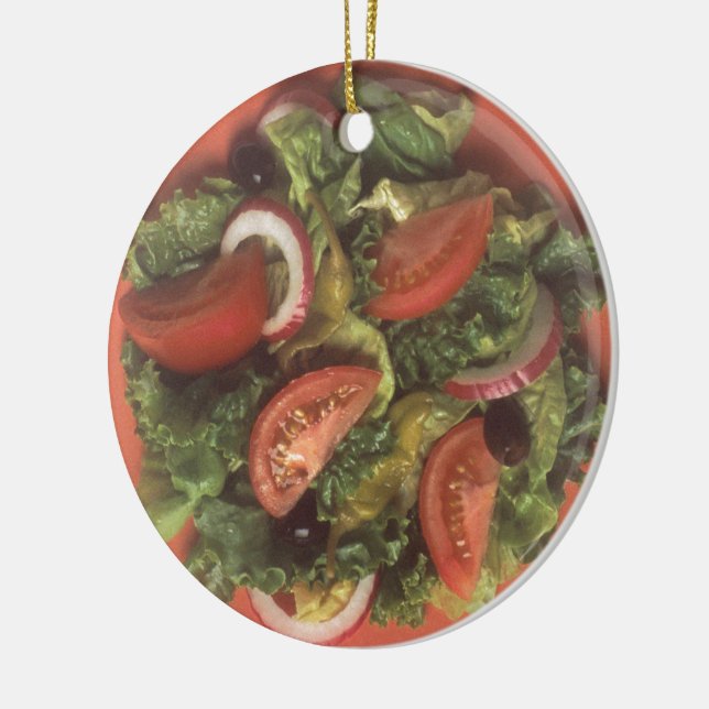 Ornement Rond En Céramique Salade de jardin (Gauche)